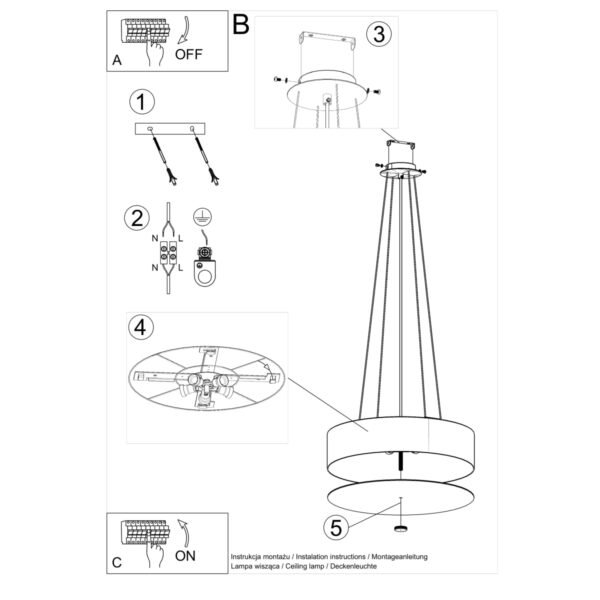 Chandelier Skala 50 White - Image 5