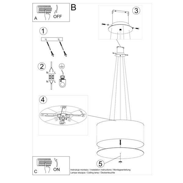 Chandelier Otto 60 Black - Image 5