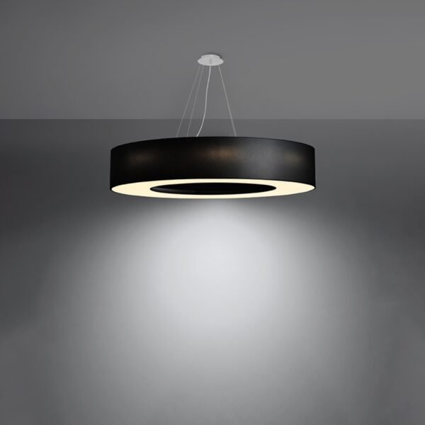 Chandelier Saturno 90 Black Large Shade Pendants Modern Designer Lights