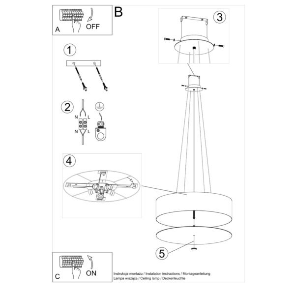 Chandelier Skala 60 White - Image 5