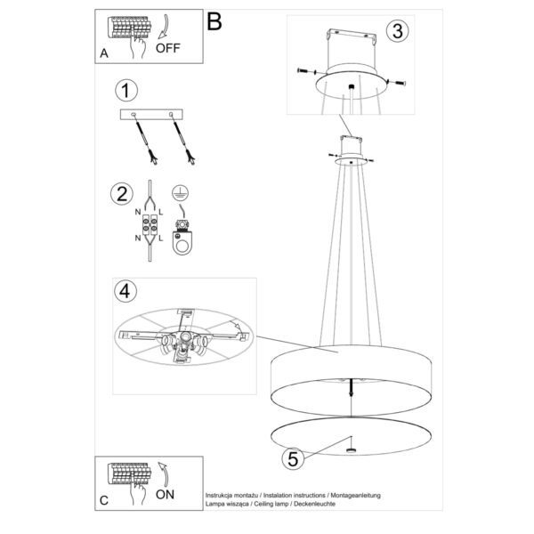 Chandelier Skala 70 White - Image 5