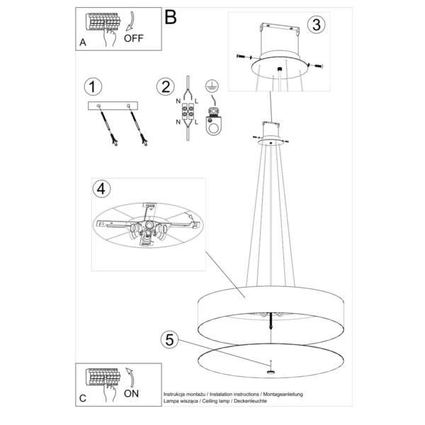 Chandelier Skala 80 White - Image 5