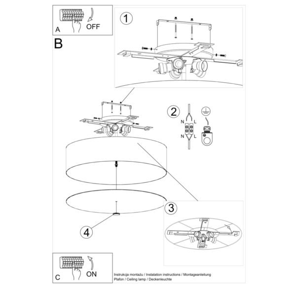 Ceiling Lamp Skala 60 Black - Image 5