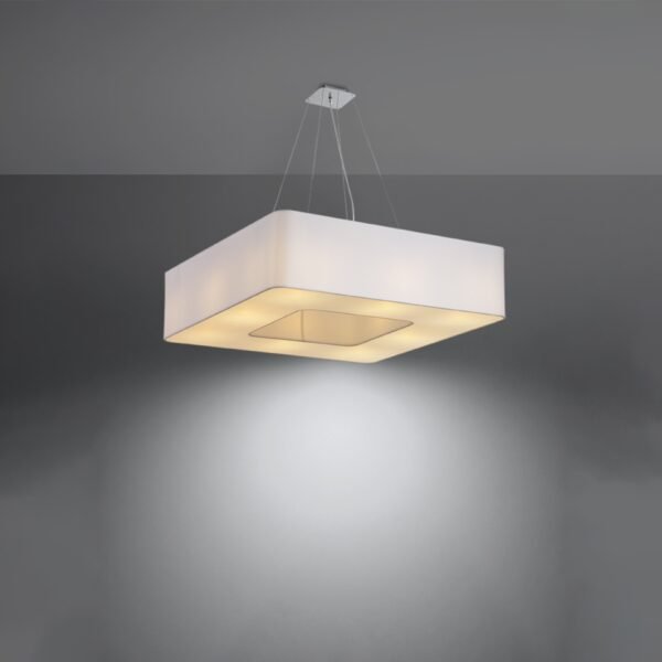 Chandelier Urano 80 White Large Shade Pendants Modern Designer Lights