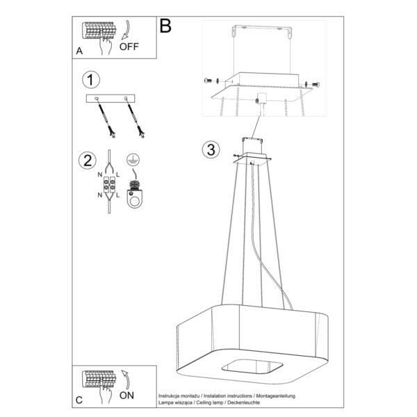 Chandelier Urano 80 Black - Image 5