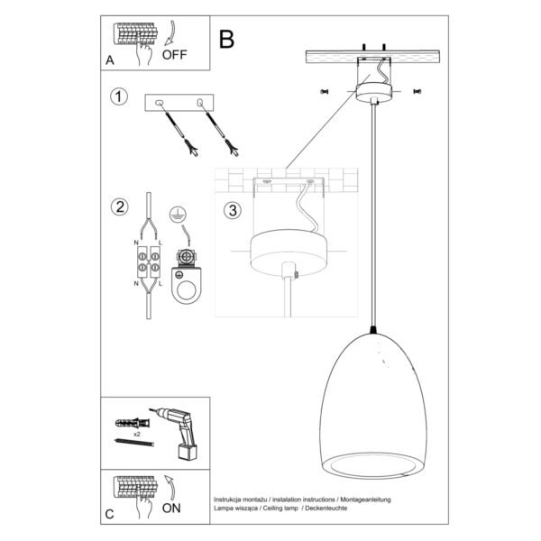 Ceramic Pendant Lamp Bukano Single Pendants Modern Designer Lights