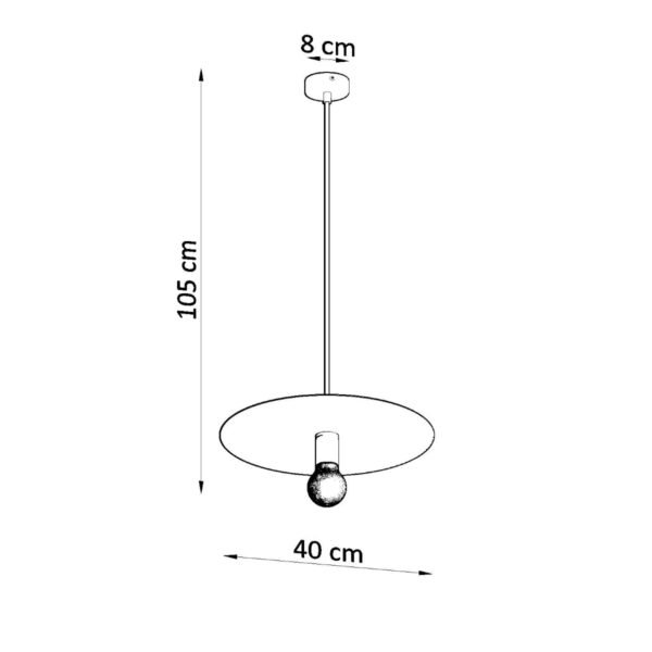 Pendant Lamp Flavio Black - Image 4