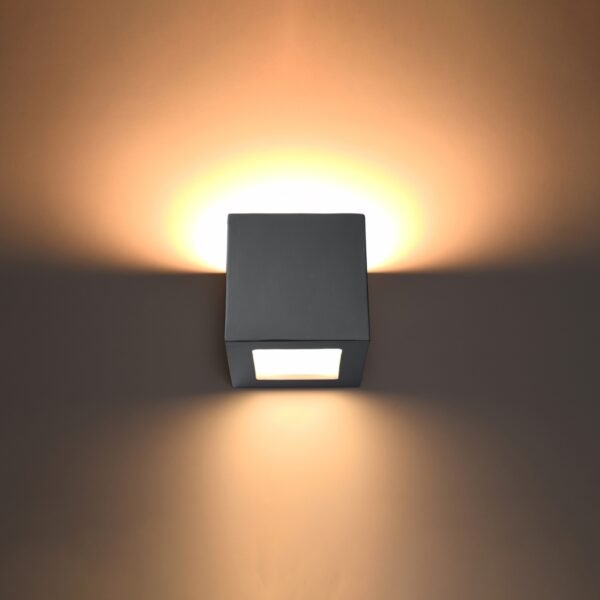 Wall Lamp Ceramic Leo Grey - Image 3