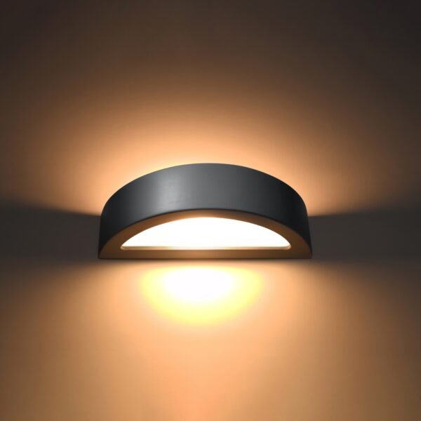 Wall Lamp Ceramic Atena Grey - Image 3