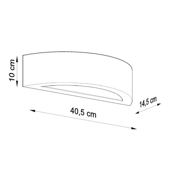 Wall Lamp Ceramic Atena Black - Image 4