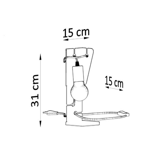 Table Lamp Arby White - Image 4