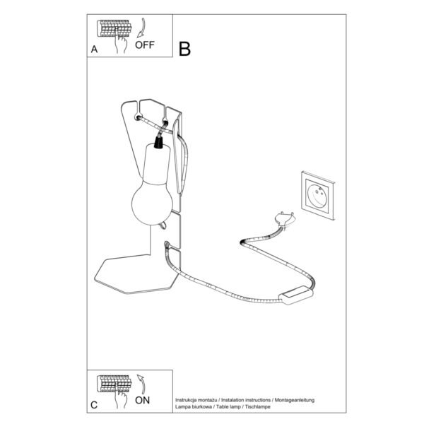 Table Lamp Arby White - Image 5