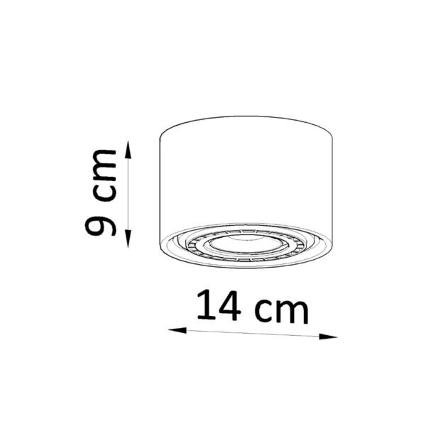 Ceiling Lamp Basic 1 Concrete - Image 4