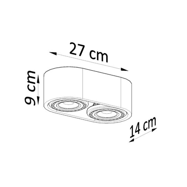 Ceiling Lamp Basic 2 Concrete - Image 4