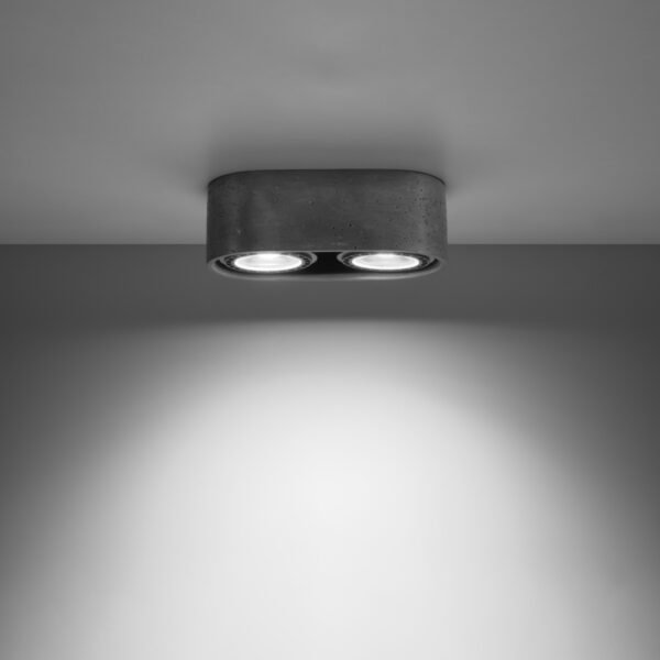 Ceiling Lamp Basic 2 Concrete - Image 3