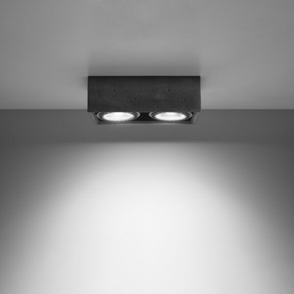 Ceiling Lamp Quatro 2 Concrete - Image 3