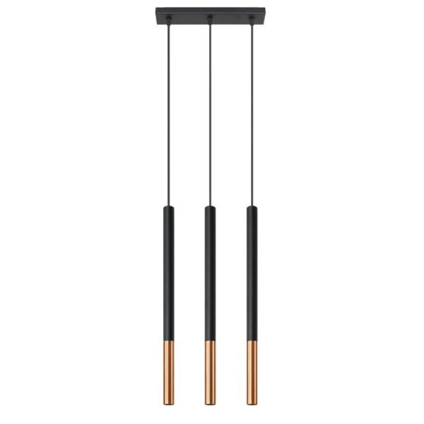 Pendant Lamp Mozaica 3l Black / Copper Multi Pendants Modern Designer Lights