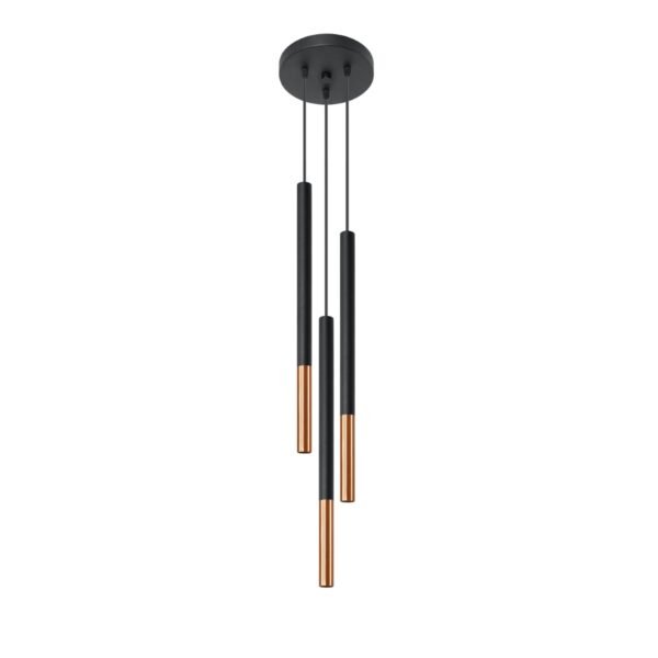 Pendant Lamp Mozaica 3p Black/copper