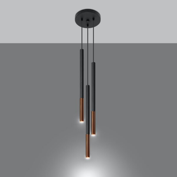 Pendant Lamp Mozaica 3p Black/copper - Image 3