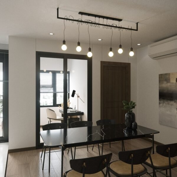 Chandelier Salamanca 6 Black - Image 6