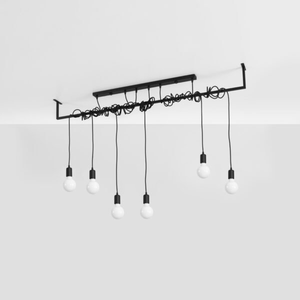 Chandelier Salamanca 6 Black - Image 2