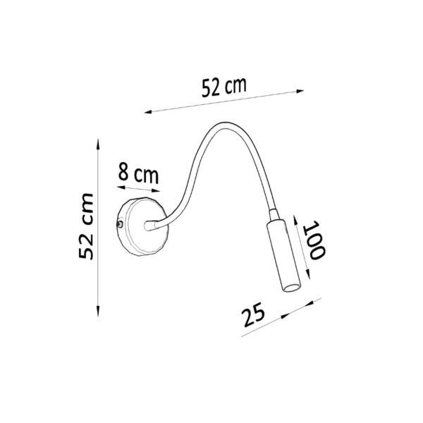 Wall Lamp Axil Black - Image 4