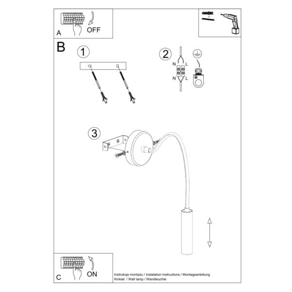Wall Lamp Axil Black - Image 5