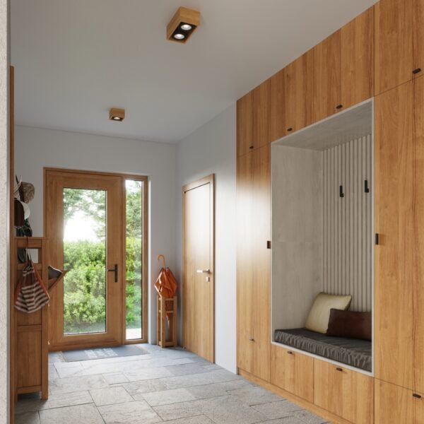 Ceiling Lamp Quatro 1 Natural Wood - Image 6
