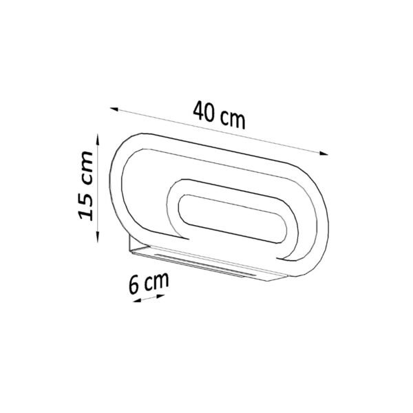 Wall Lamp Saccon White - Image 4