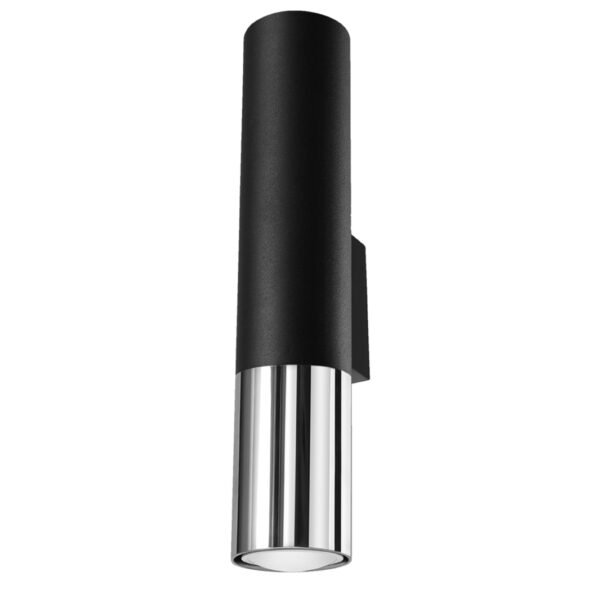 Wall Lamp Loopez Black/chrome Modern Indoor Wall Lights Great Lighting UK Ltd