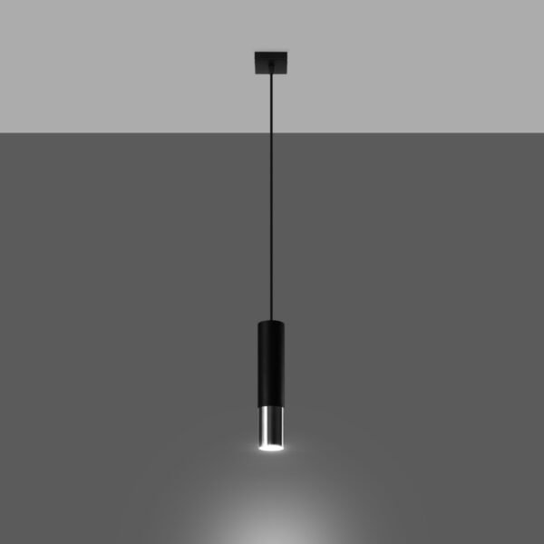 Pendant Lamp Loopez 1 Black/chrome - Image 3