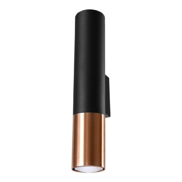 Wall Lamp Loopez Black/copper