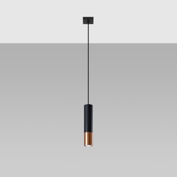 Pendant Lamp Loopez 1 Black/copper - Image 2
