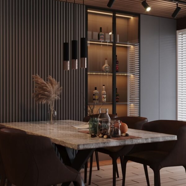 Pendant Lamp Loopez 2 Black/copper - Image 6
