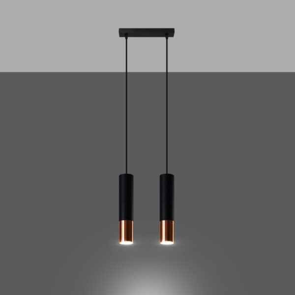 Pendant Lamp Loopez 2 Black/copper - Image 3