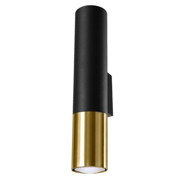 Wall Lamp Loopez Black/golden