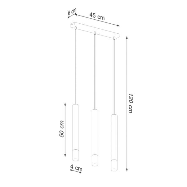 Pendant Lamp Wezyr 3 White - Image 4