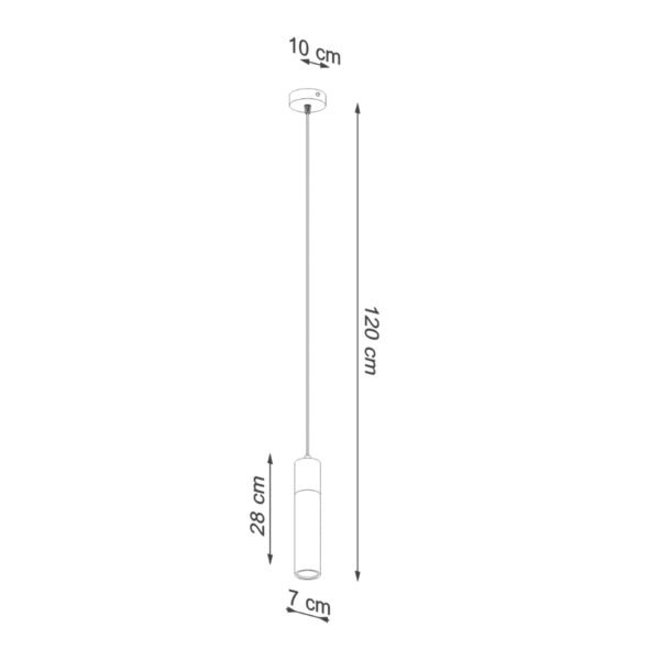 Pendant Lamp Zane 1 Grey - Image 4