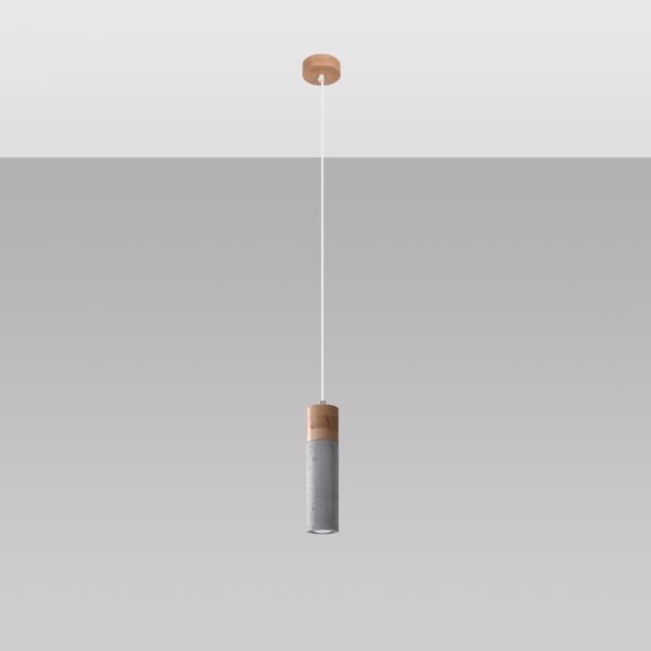 Pendant Lamp Zane 1 Grey - Image 2