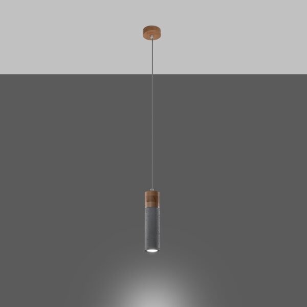 Pendant Lamp Zane 1 Grey - Image 3