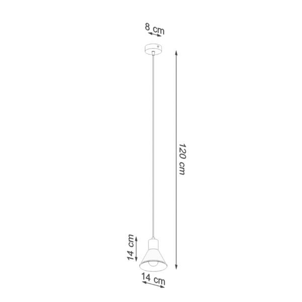 Pendant Lamp Taleja 1 White [e27] - Image 4