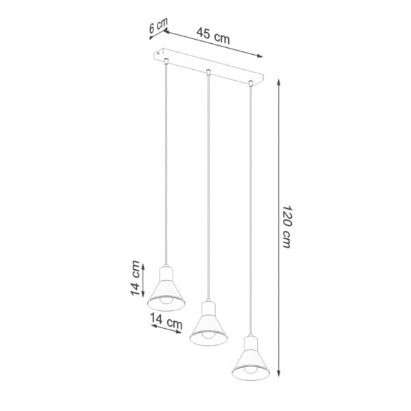 Pendant Lamp Taleja 3 White [e27] - Image 4