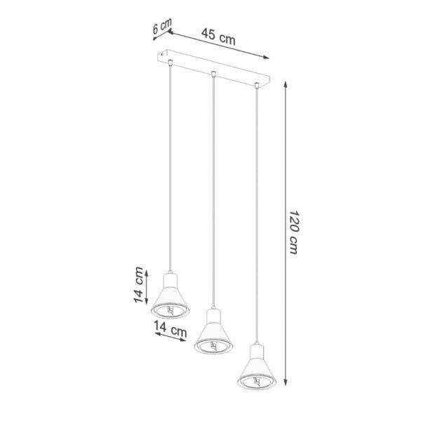 Pendant Lamp Taleja 3 White [es111] - Image 4
