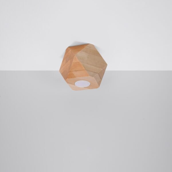 Ceiling Lamp Woody 1 Natural Wood - Image 2