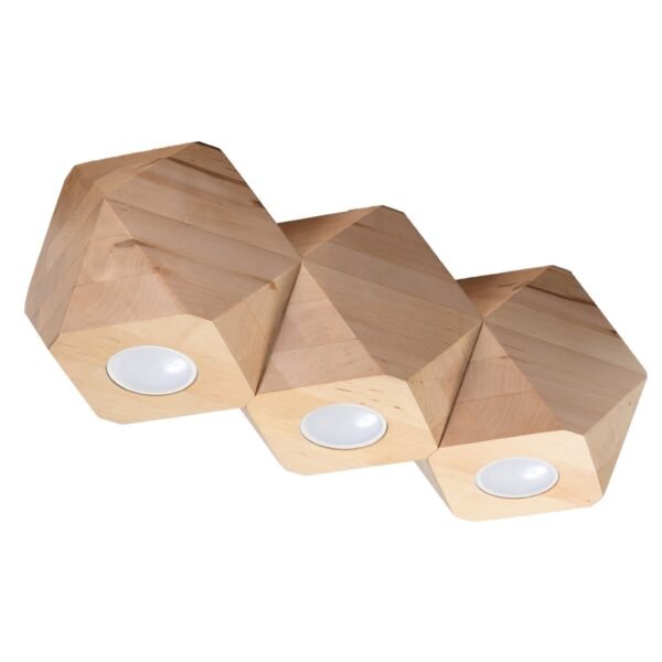 Ceiling Lamp Woody 3 Natural Wood