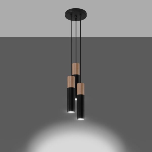 Pendant Lamp Pablo 3p Black - Image 3