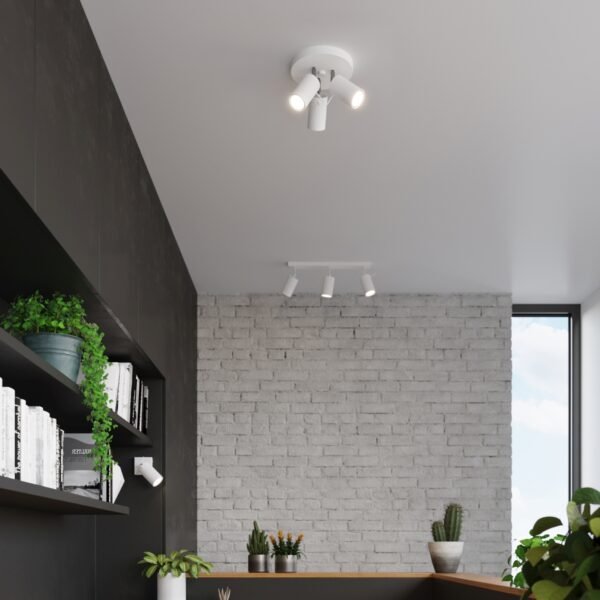 Ceiling Lamp Ring 3p White - Image 6