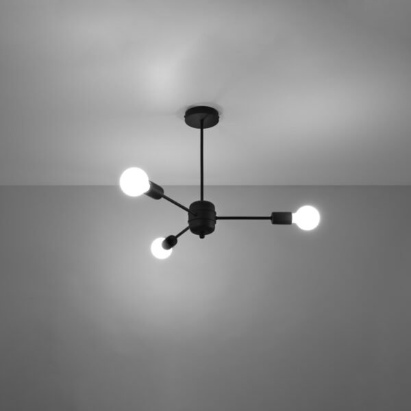Chandelier Lango 3 Black Ceiling Chandeliers Modern Designer Lights