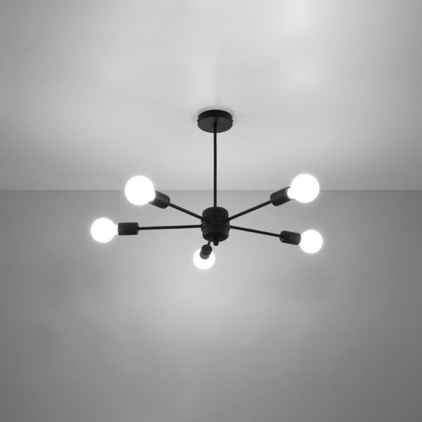 Chandelier Lango 5 Black - Image 3