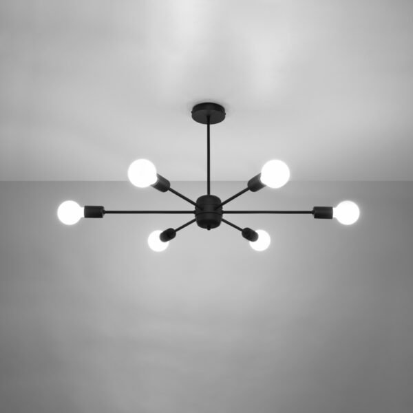 Chandelier Lango 6 Black - Image 3